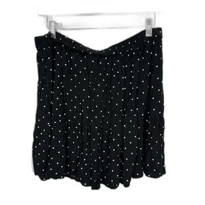 Old Navy Black Polka Dot‎ Mini Skirt Large